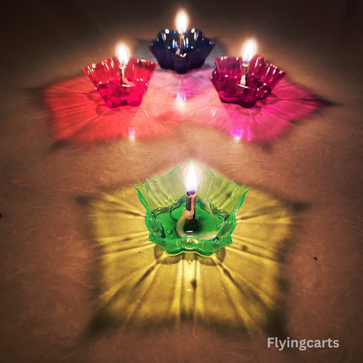 3D Reflection Diya ( Set of 12Pcs )