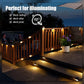 Solar Stair Lights : Auto Light Up In The Dark (Pack of 2)