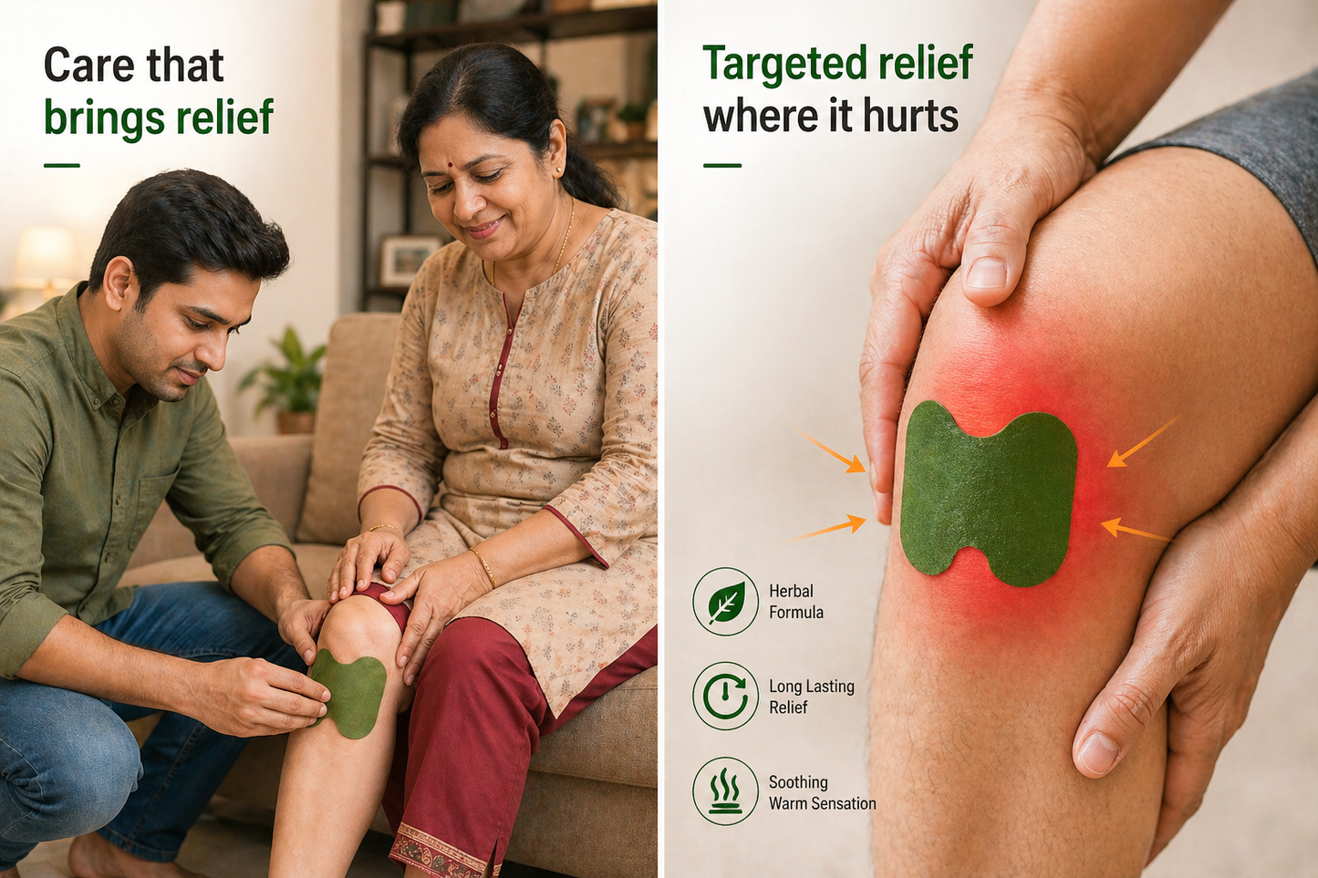 MoveEase Herbal Knee Patch - 10Pcs⚡️