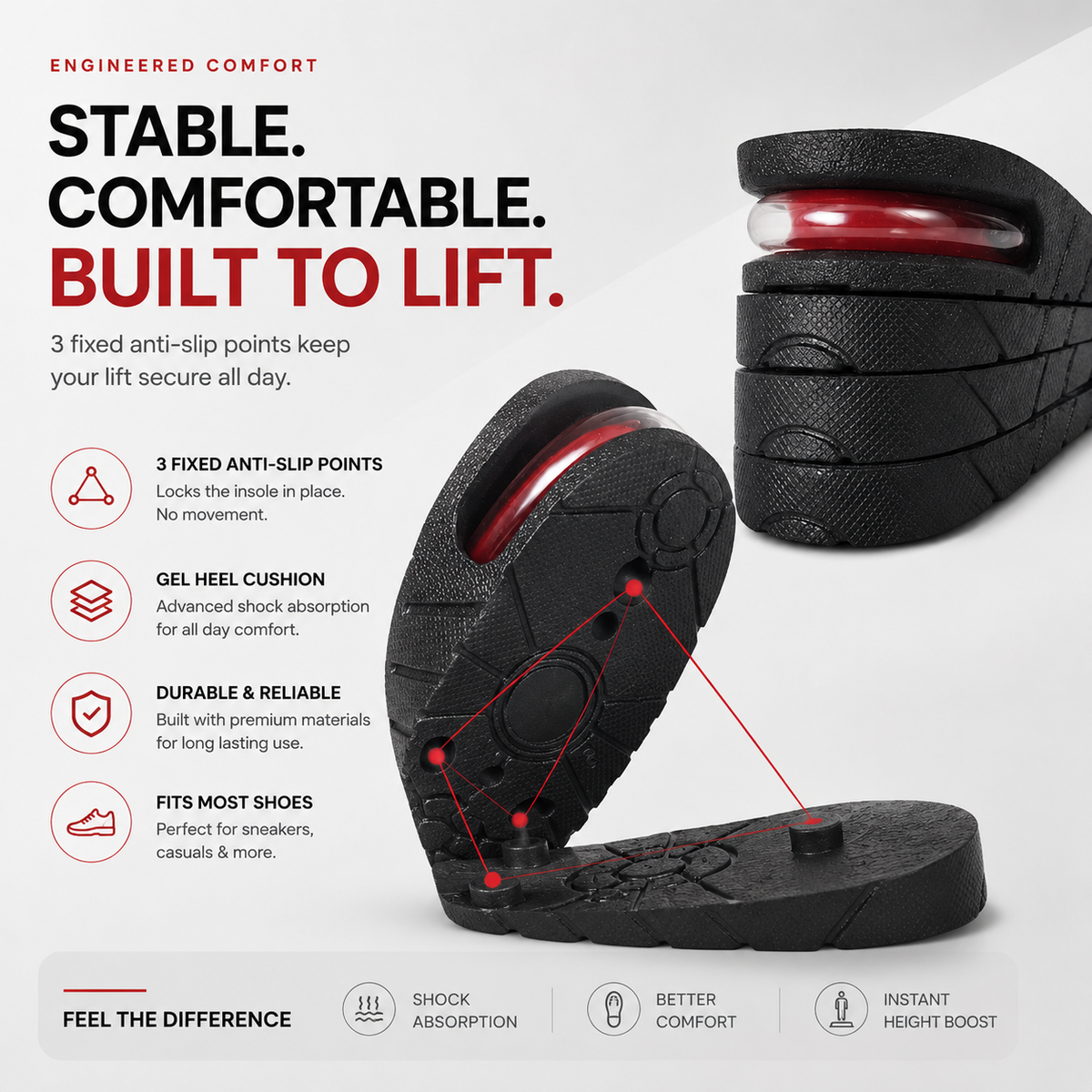 Height Increasing Gel Cushion