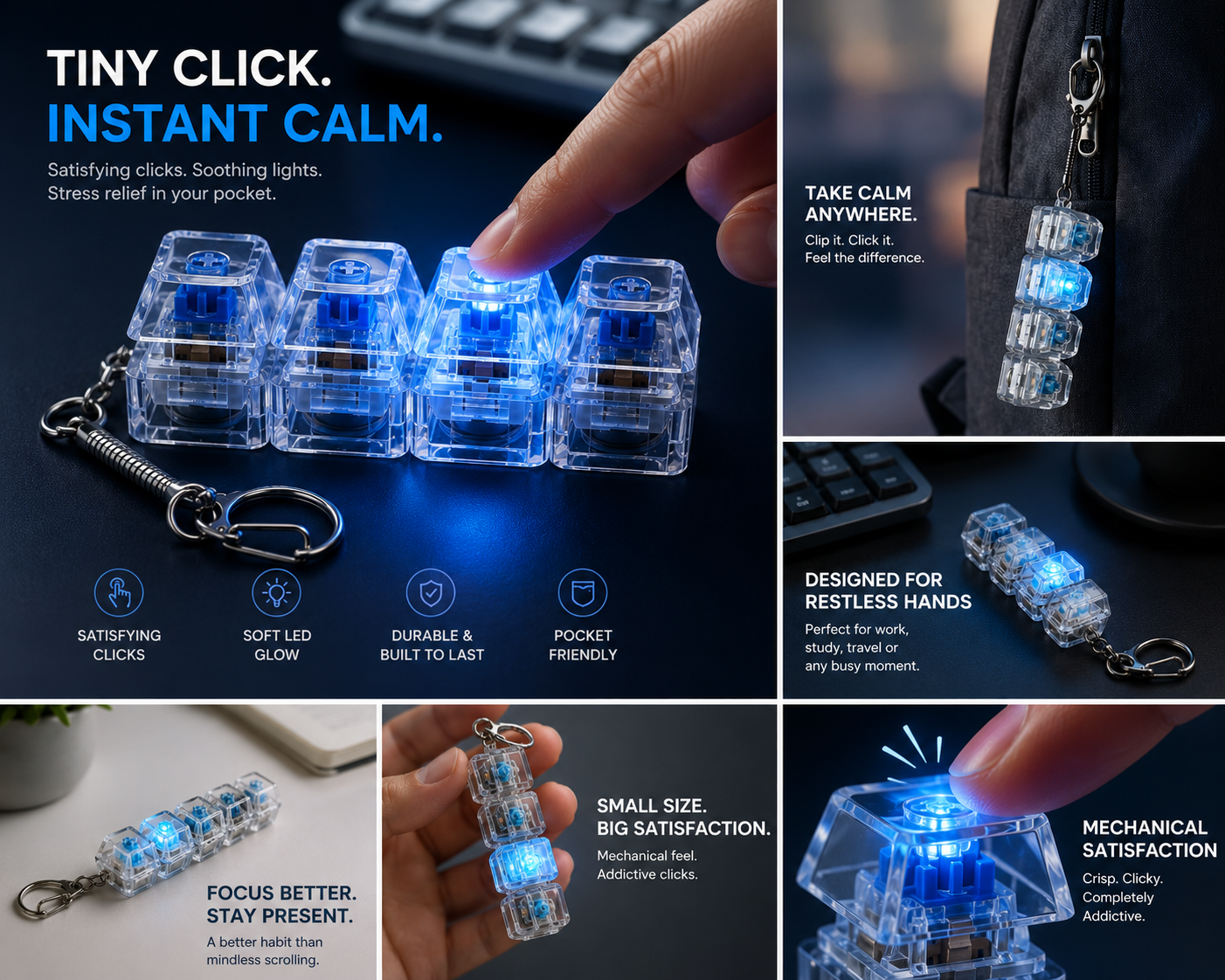 CalmClick™ - Mechanical Stress Relief Clicker