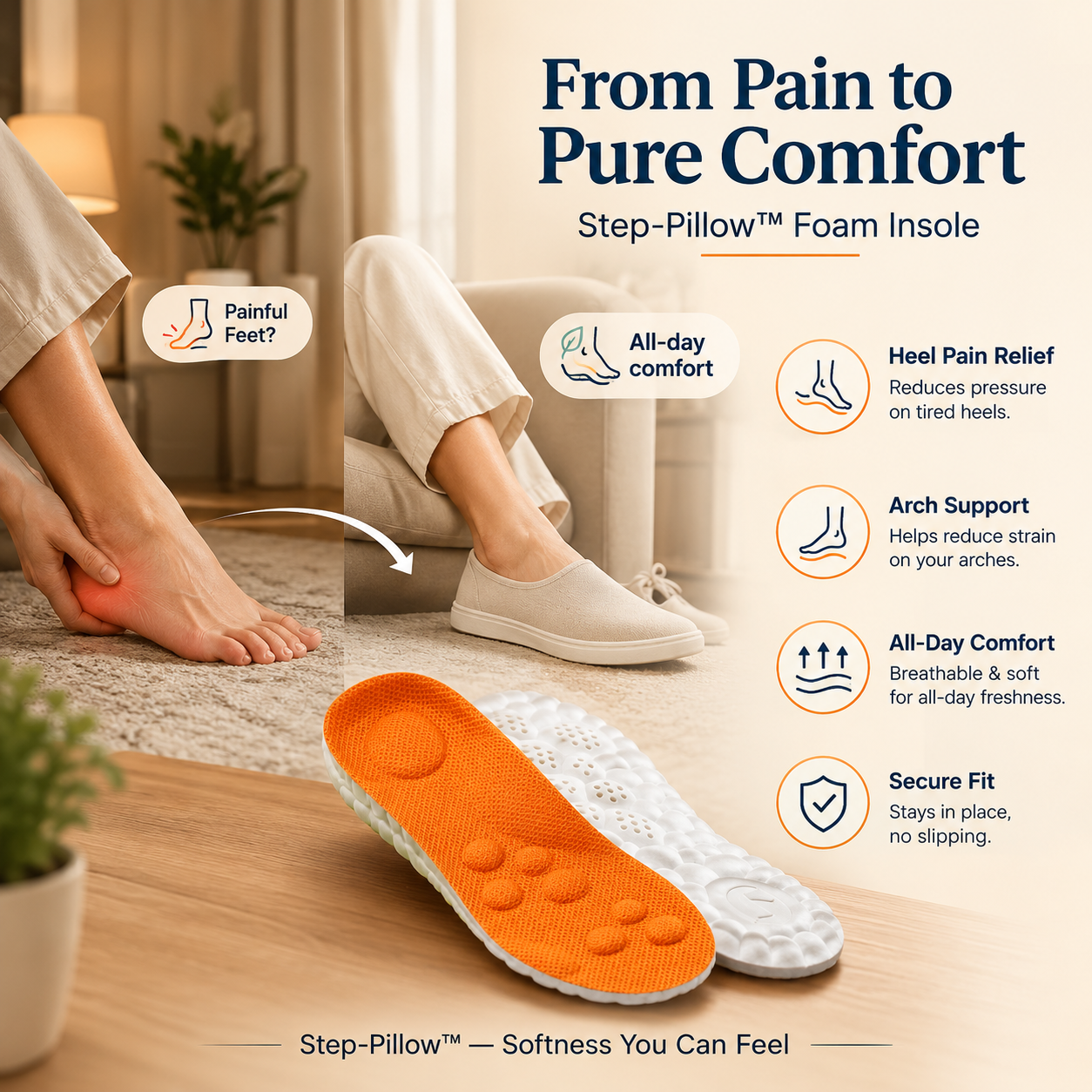 Step-Pillow™ Foam Insole