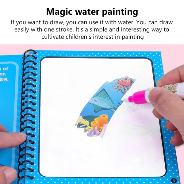 Magical Water Painting Book 🎨