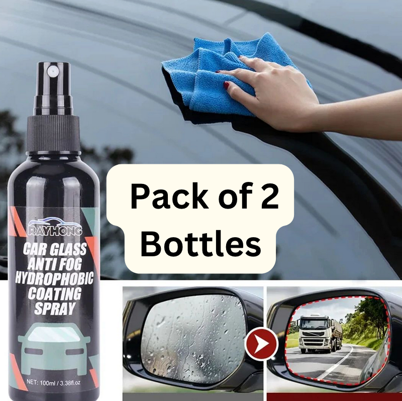 Car Glass Anti- Fog Hydrophobic Coating 100ML (Pack of 2)