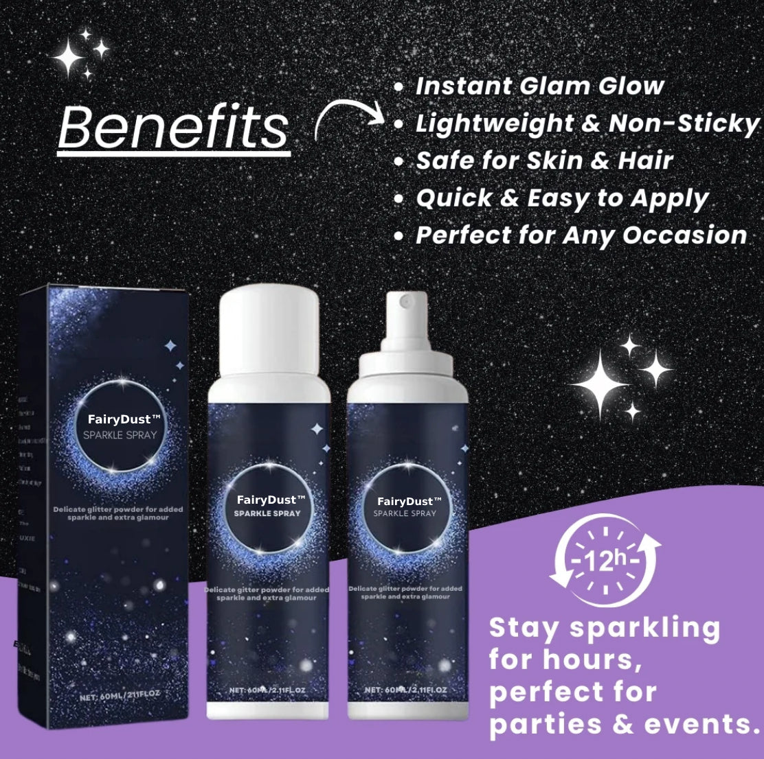 FairyDust™ Magical Hair & Body Glitter Spray