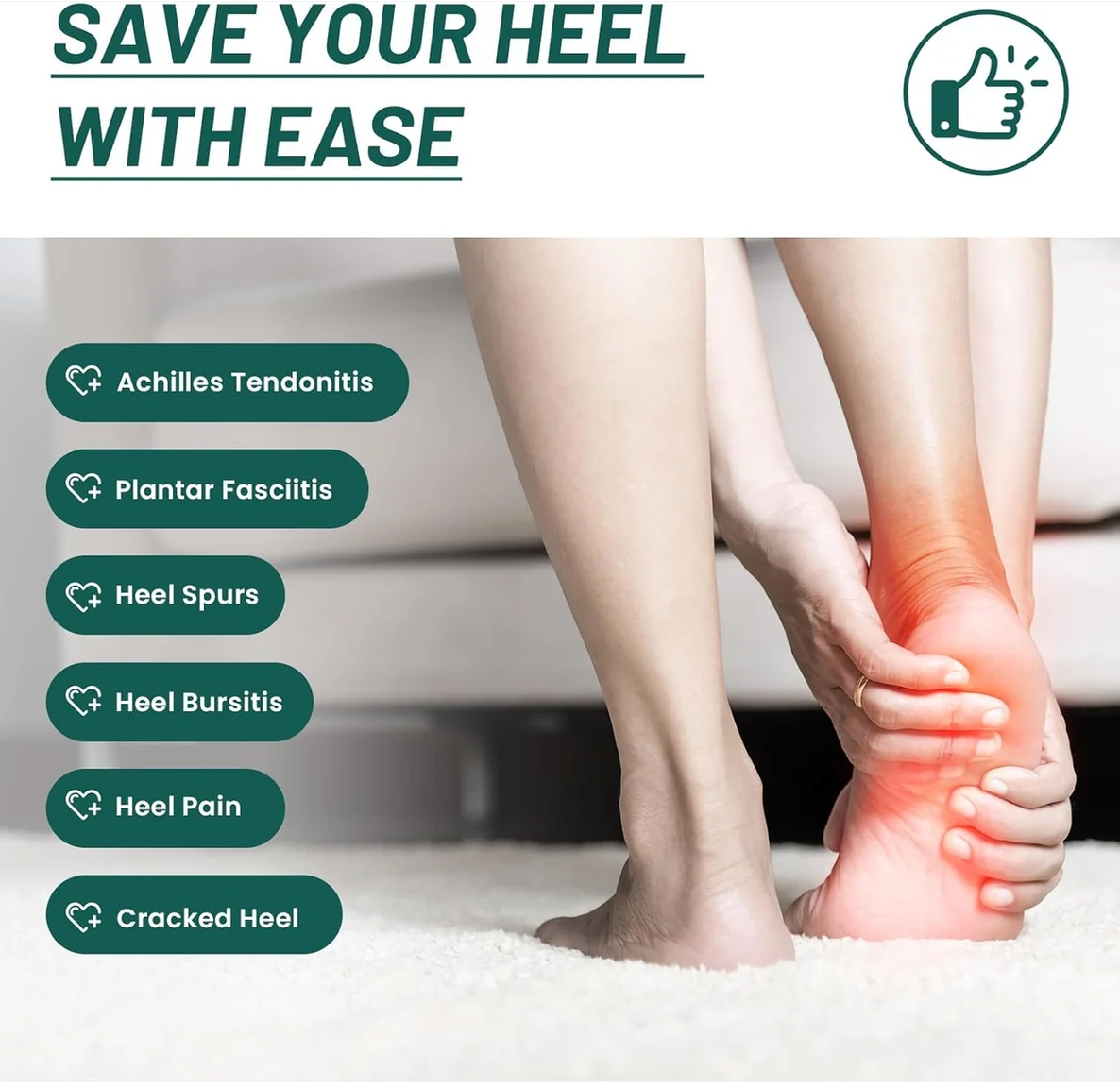 HeelEase™ Gel Heel Support