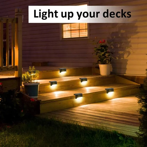 Solar Stair Lights : Auto Light Up In The Dark (Pack of 2)