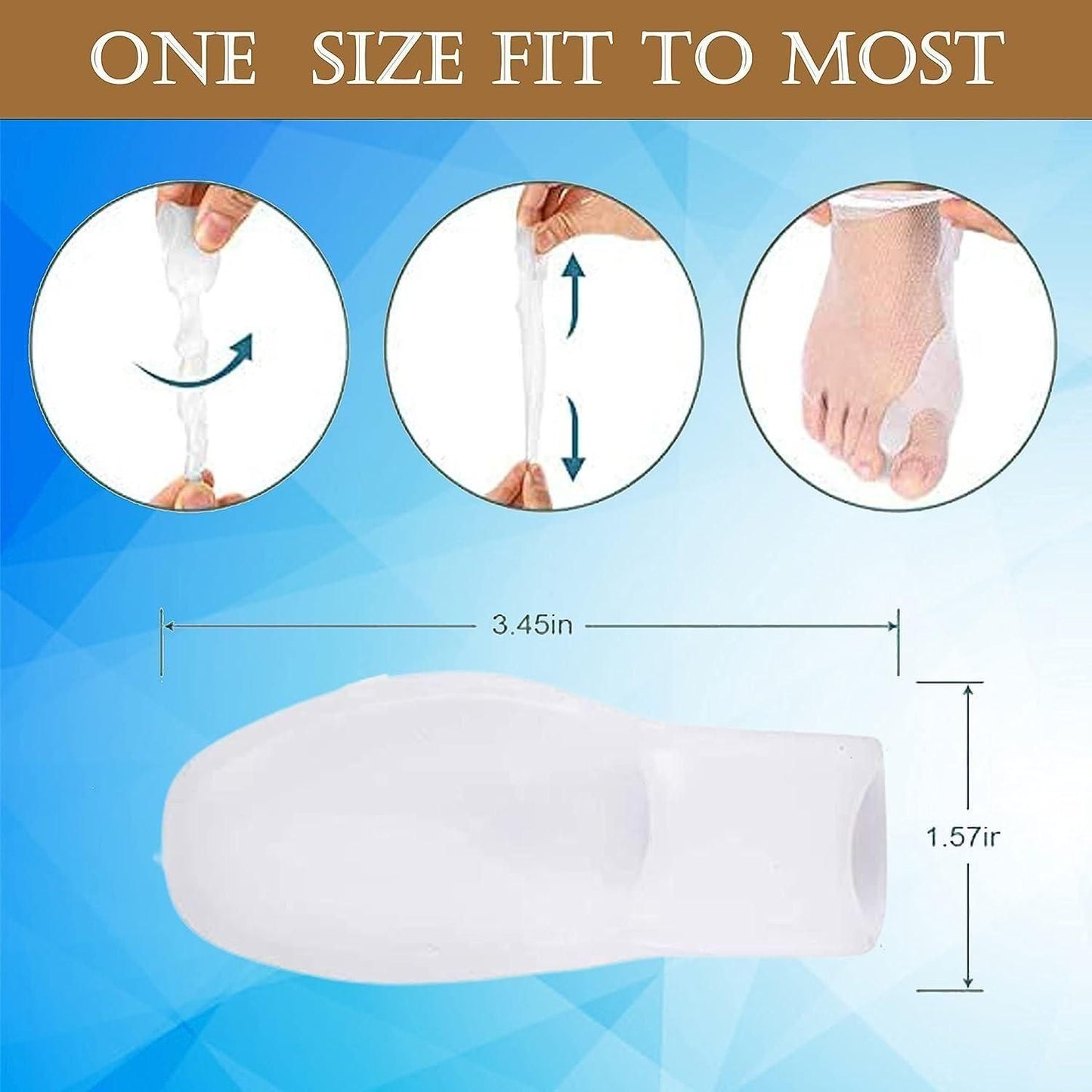 Bunion Toe Shaper For Men & Women - Free Size