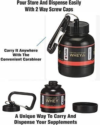 Whey Protein Container with keychain